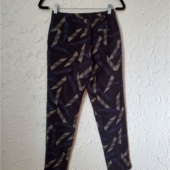 Topshop Black Patterned Trouser Pants - Picture 4 of 7